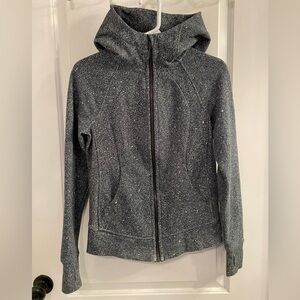 Lululemon Scuba Hoodie Cotton Fleece Luminesce Splatter White Black